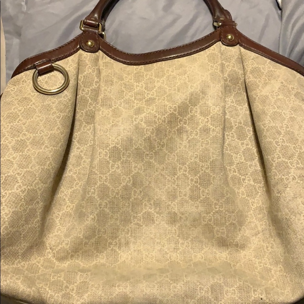 Authentic Gucci  diamante hobo bag